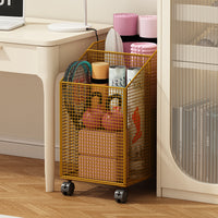 Yoga Mat Storage Basket with Wheels for Home Gym