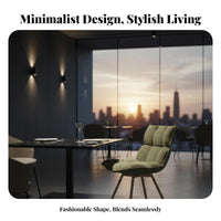Upholstered Rotating Armchair Modern Minimalist Design Plump Spinerest Chair Plush Padding Ergonomic Curved Spine