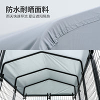 Large Oxford Cloth Outdoor Dog Kennel with Roof for Medium Dogs