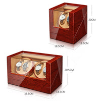 Watch Winder Box with Motor, Wooden Material, AU Plug, 6+7 Slots