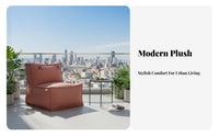Single-Person Floor Lounger Chair Removable and Cleanable Cover Floor Sofa Lightweight Assistanceive Frame for Teens
