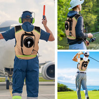 Portable Air-Cooling Vest with Fan Reflective Cooling Vest Adjustable Lightweight for Golfers, Outdoor Work