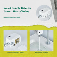 Infrared touchless medical faucet
