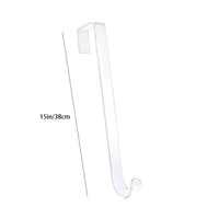 Transparent Door Hook Plastic Wreath Hook Sturdy Smooth