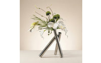 Silk Orchid Arrangement with Vase Sculptural Artificial Floral Sprays with Vase Modern Centerpiece for Tabletop