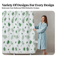 Geometric Print Water Barrier Waterimpervious Shower Screen Modern design for Students