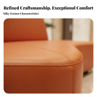 Upholstered 3-Seater Bench Modern Design Bendd Island Sofa Minimalist Aesthetic Business Furniture for Clients, Guests, Hotel Lobby, Waiting Room