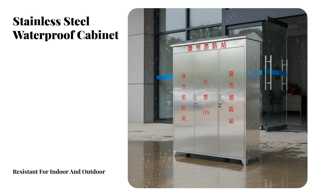 Fire Equipment Cabinet Waterproof Fire Cabinet Emergency Supply Locker for Facility Managers, Outdoor, Factories