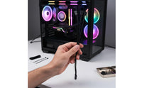 Single to Triple Fan Power Splitter Cable Tinned Copper Conductor Serial ATA to 3 Fan Splitter for Enthusiasts