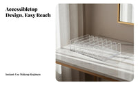 Divided Eyeshadow Tray Transparent Design Clear Compartment tray Easy to Clean