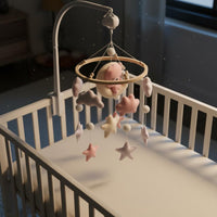 Textile Crib Mobile Nordic Design Infant Decor Easy to Install for Newborns