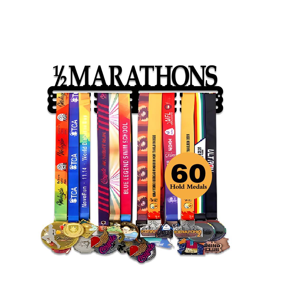 30CM Marathon Track and Field Medal Display Rack with Gymnastics Pattern Hooks