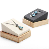 Solid Wood Jewelry Display Stand for Necklaces and Pendants