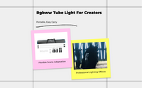 Dimmable RGB tube for vivid photos