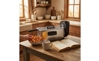 Temperature Control Electric Deep Fryer 110V Deep Fryer with Basket Easy Clean Kitchen Appliance Large Capacity