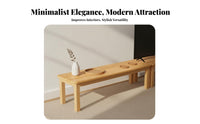 Multi-Functional Solid Wood TV Cabinet Sturdy & Long-Lasting Wooden TV Stand Easy to Clean Low Profile Entertainment Center Rounded Corners for Small Areas, Bedroom
