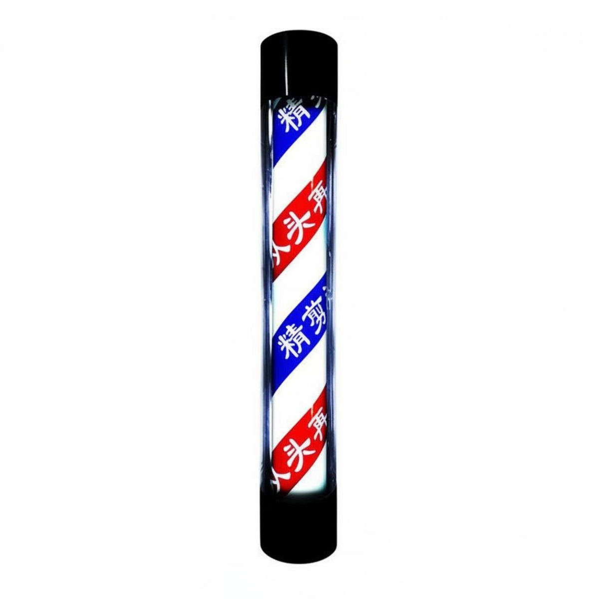 Illuminated Haircut Pole Rainproof Haircut Pole Lamp Rotating Striped Lamp Waterproof Business Signage Energy Saving for Outdoor