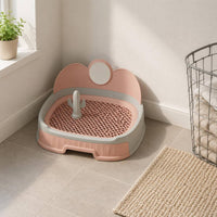 Drawer Pet Toilet Removable Grate Indoor Dog Toilet Split-Body for Small Dogs