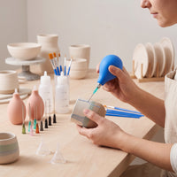 Controlled-Dispersion Needle Tip Applicator Bottle Detailed Needle Tip Press Bottle Reusable Tool Easy to Use for Ceramic Glazing