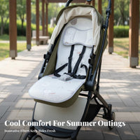 Universal Fit Baby Stroller Cooling Mat Moisture Wicking Breathable Stroller Seat Cushion Skin-Friendly for Toddlers, Hot Weather, Outdoor