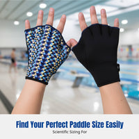 Swimming Gloves, Webbed Hand Fins, Aquatic Training, Breathable, Unisex