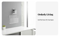 Multicompartment Phone Cabinet Transparent Design vertical surfaceMounted Box Space-Saving