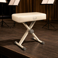 Adjustable Piano Bench High-Density Sponge Cross-Braced Frame Keyboard Bench