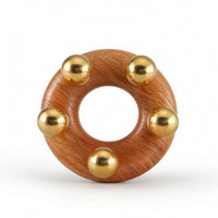 Massage Loop with Brass Balls Compact Hand Massage Roller Long-Lasting for Home
