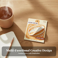 30 Pages Bakery Themed Memo Pad Cute Design Food Shaped Y Notes Thoughtful Present Shaped Y Notes for Students, Scrapbookers, Planners, Kitchen, Home