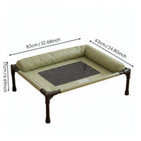 Elevated Pet Cot Sturdy Frame Cooling Dog Bed Easy Assembly for Indoor