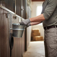 Water Pail Holder Portable Iron Pail Hanger Heavy Duty Steel