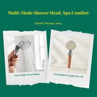 High Pressure Shower Head, Filtered Handheld Shower, Water-Saving, Bathroom, Adjustable, Set