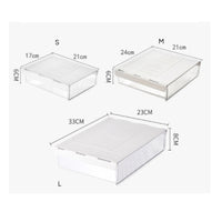 Under-Desk Drawer Box Rigid Plastic No Desk Storage Box Space Saving