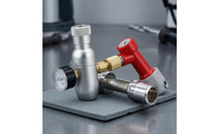 Compact CO2 Pressure Regulator Silver Metal Locking-Pin CO2 Regulator Black Gauge