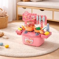 Play Kitchen with Realistic Sounds and Lights, Educational Kids Kitchen for 4-6 Years, Interactive Toy Kitchen Set for Imaginative Role-Play