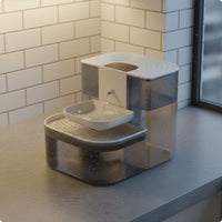 Automatic Pet Fountain Intelligent Tilt Design Quiet Feline Water Dispenser Easy