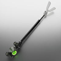 Aluminum Fishing Pole Stand Hands-Unrestricted Adjustable Fishing Pole Rest Clamp-on Rod Bracket Easy Assembly Clamp-on Rod