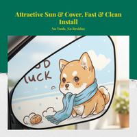 Attractive car window light barrier, privacy screen, solar protection, universal fit, side window shield