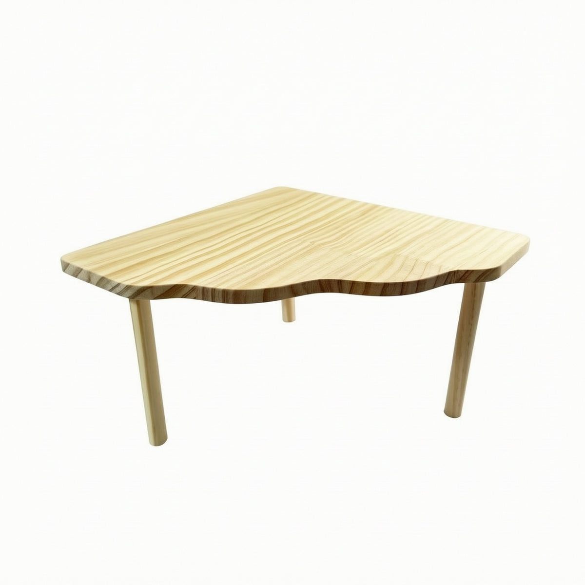 Natural Wood Wooden Hamster Platform Elevated Hamster Platform with Legs Secure Wooden Stand Low-Sitting for Hamsters