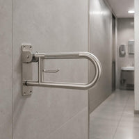 Wall-Mounted Toilet Grab Bar Anti-Slip Stainless Steel Toilet Bar for Elderly