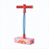 Weighted Base Frog Jump Coach Foam Grip Jump Balance Coach T-Handle Frog Balance Toy Coordination Practice for Preschoolers, Indoor Play