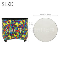 22x17 Inch Wooden Frame Sheepskin Floor Drum for Music Education
