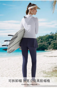 WaterTime潜水服女2025新款夏分体防晒游泳衣长袖长裤湿衣水母服