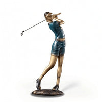 Golf Figurine Tabletop Golfer Statue Sculpted for Study, Golfers