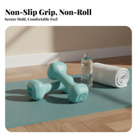 2 Pieces Comfortable Grip Rehabilitation Hand Weights Contoured Handle Dumbbell Pair Long-Lasting Construction Lightweight Dumbbell Pair Compact Size for Elderly, Beginners, Women, Physical Treatment, Home Gym