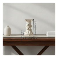 Greek Design Angel Sculpture Resin Craft Roman Pillar Display Stand