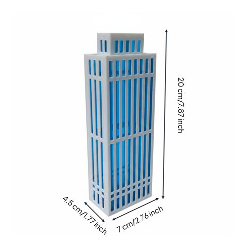 Architectural Building Model Assembled Decor Hollow for Cityscape