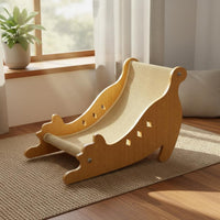 Cat Scratcher Lounge Chair Elevated Design Sisal Cat Scratching Lounger Breathable Pet Supplies for Kittens