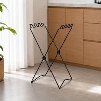 Foldable Trash Bag Holder for Outdoor Camping, Kitchen, Living Room - Portable Garbage Can & Simple Storage Rack