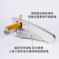 Roller Leather Strip Cutter with Precision Scale Adjustable DIY Leather Belt Cutting Tool